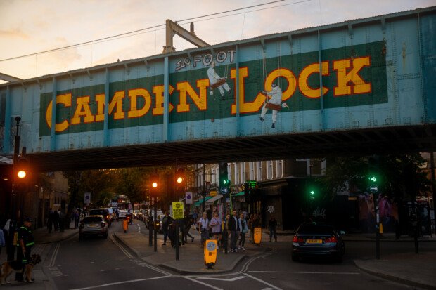 Camden Lock in the borough of Camden
