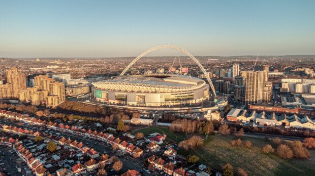 Wembley stadium in Brent